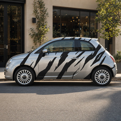 Fiat 500 Tiger Stripes Side Graphic