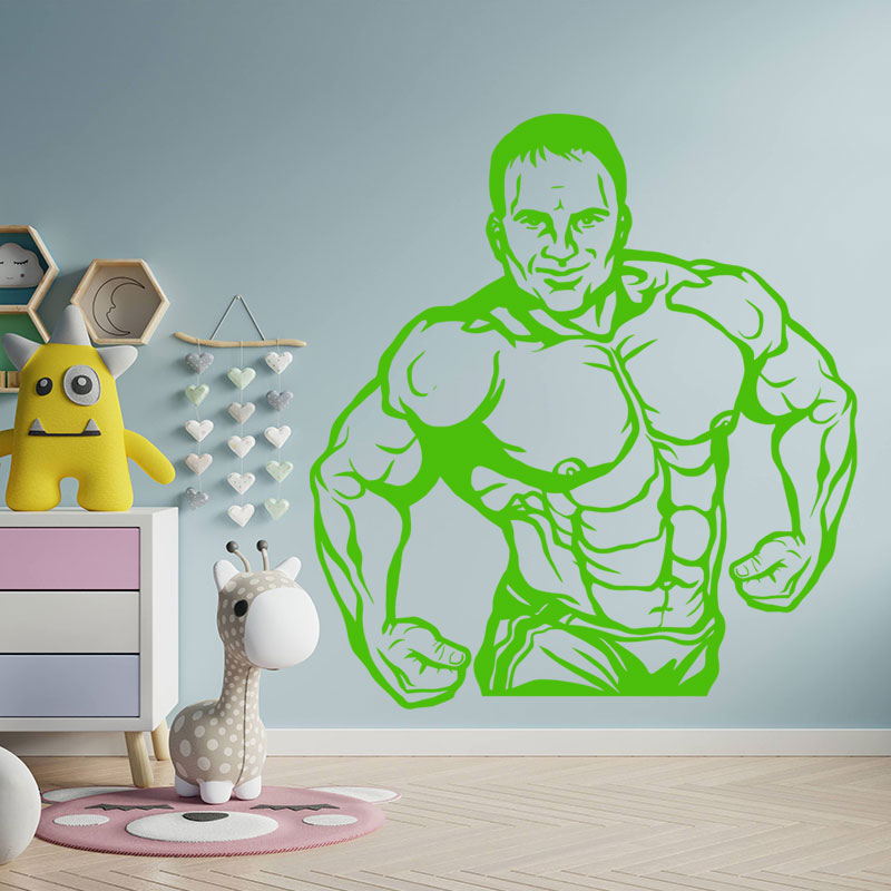 fitness gym exercise wall art stickers decals wall sticker