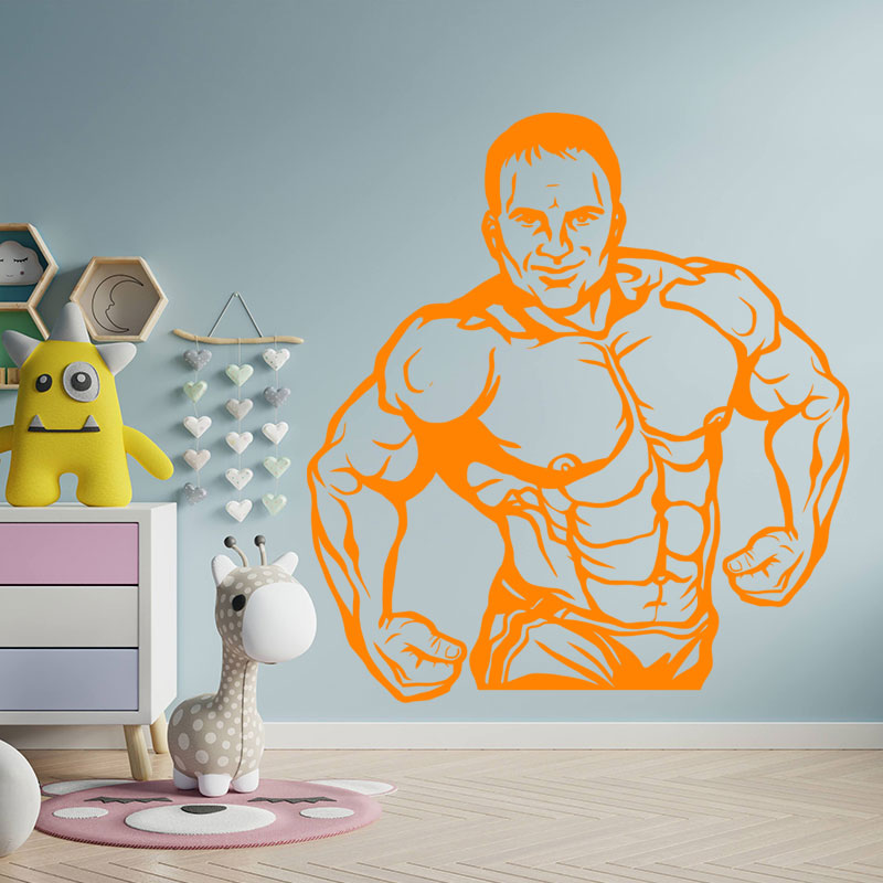 fitness gym exercise wall art stickers decals wall sticker