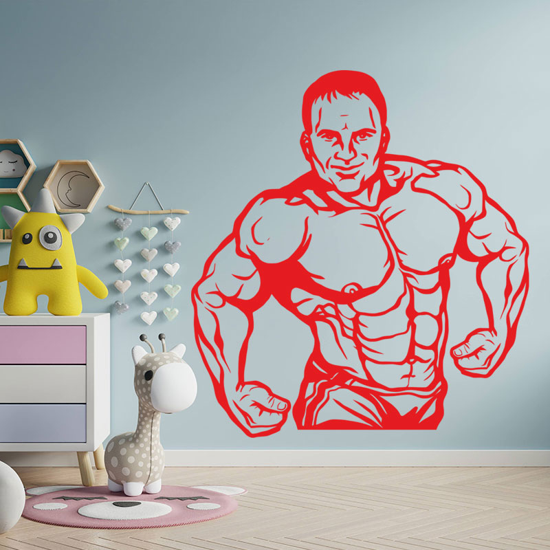fitness gym exercise wall art stickers decals wall sticker