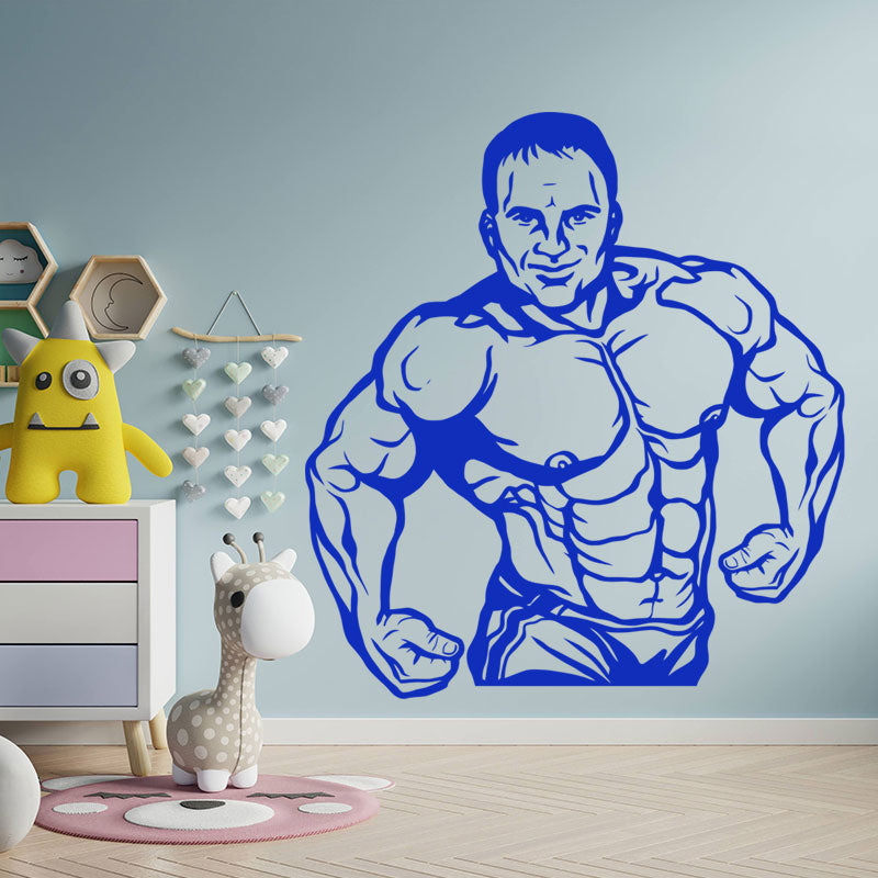 fitness gym exercise wall art stickers decals wall sticker