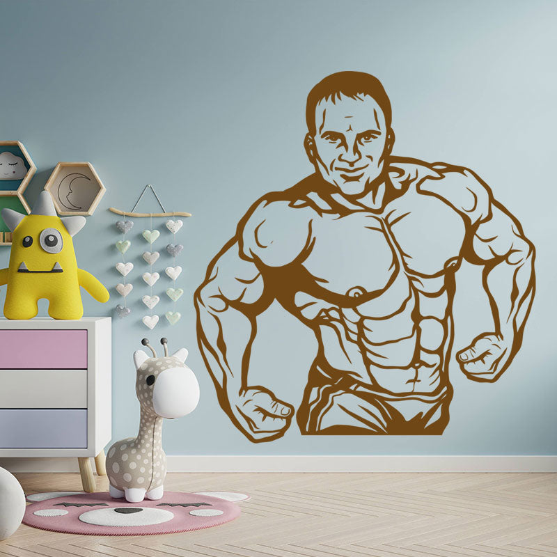 fitness gym exercise wall art stickers decals wall sticker