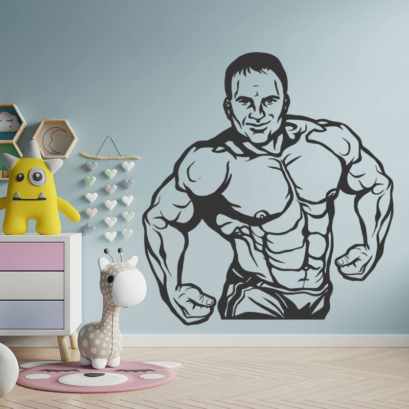 fitness gym exercise wall art stickers decals wall sticker