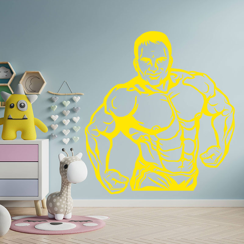 fitness gym exercise wall art stickers decals wall sticker