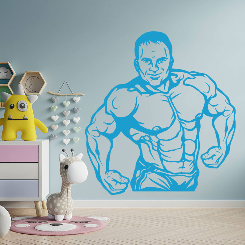 fitness gym exercise wall art stickers decals wall sticker