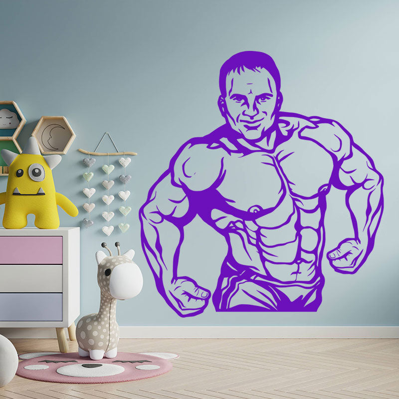 fitness gym exercise wall art stickers decals wall sticker