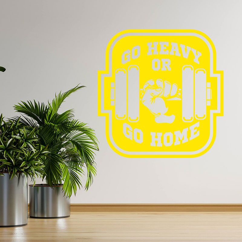 gym wall art sticker motivational fitness