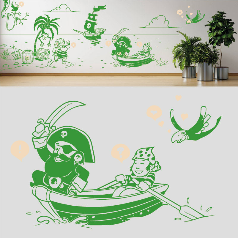 a pirates life complete wall mural