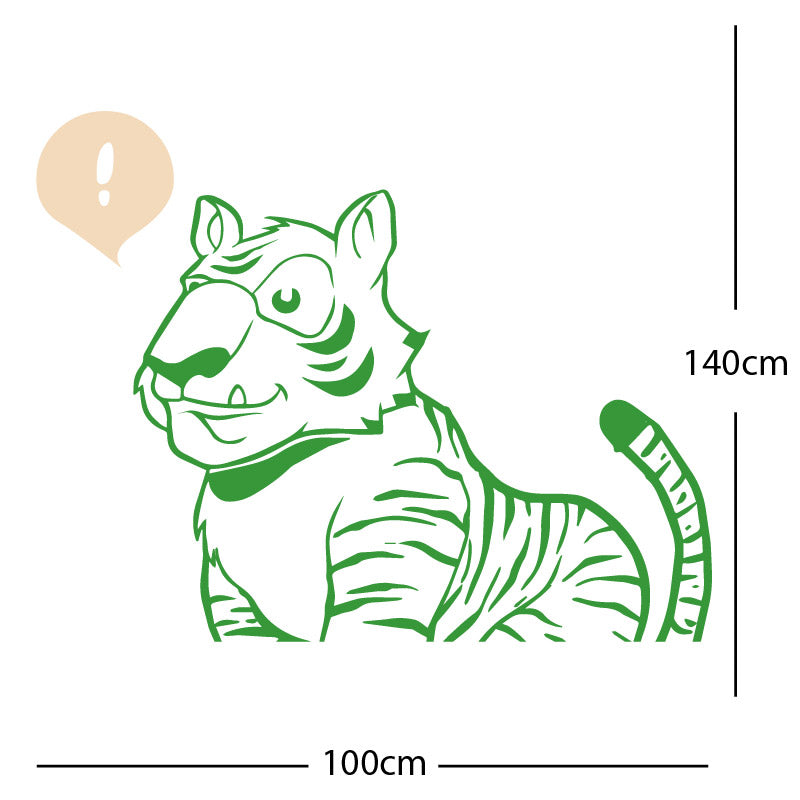 jungle tiger wall sticker