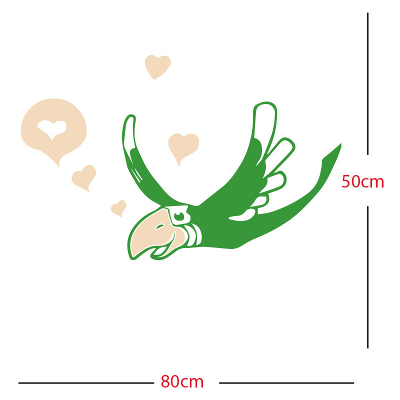 parrot pirate theme wall sticker
