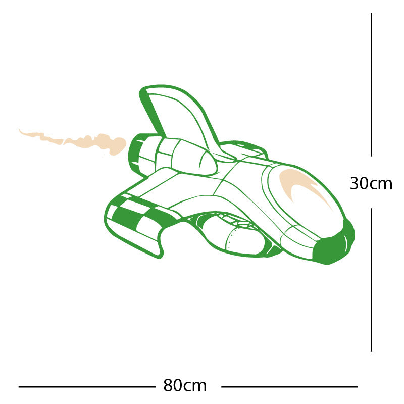 space ship kids space themed rocket wall sticker