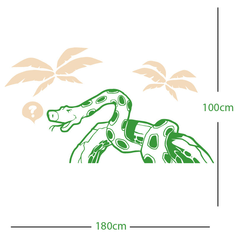 jungle snake wall sticker