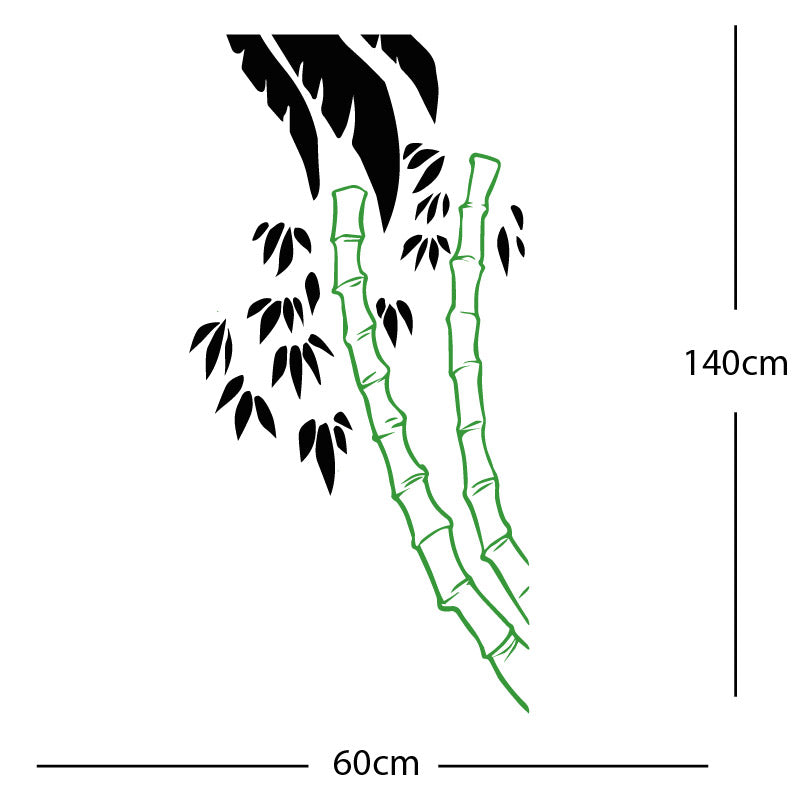 bamboo tree wall sticker