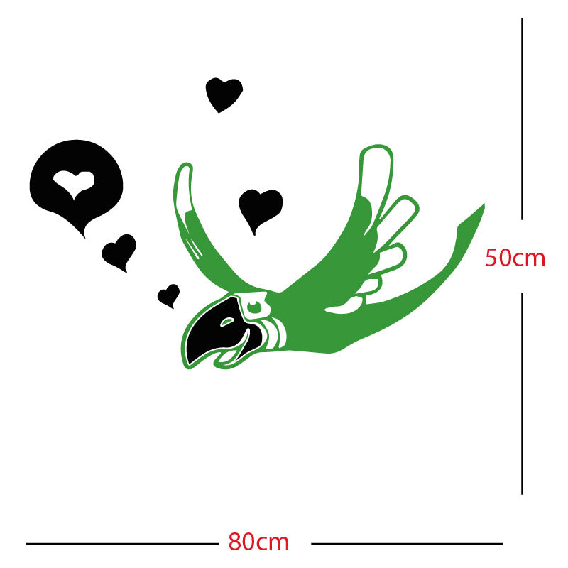 parrot pirate theme wall sticker