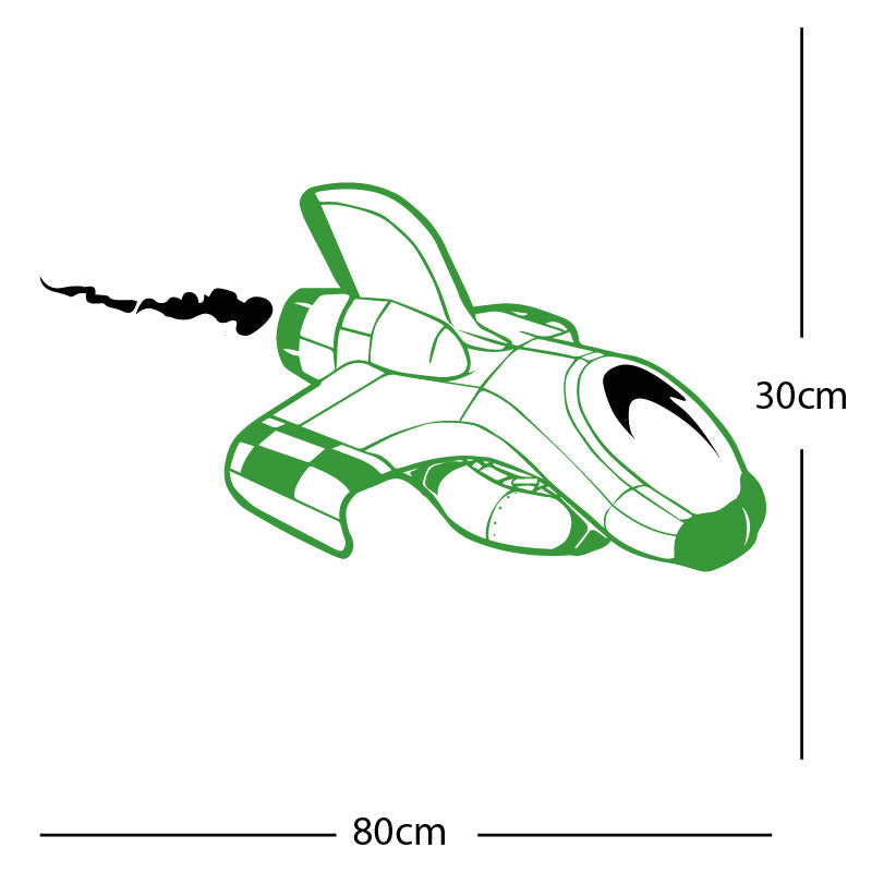 space ship kids space themed rocket wall sticker