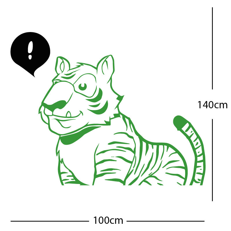 jungle tiger wall sticker