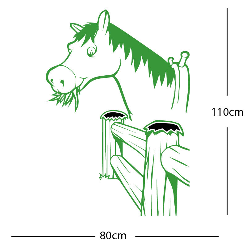 horse and gate wall sticker