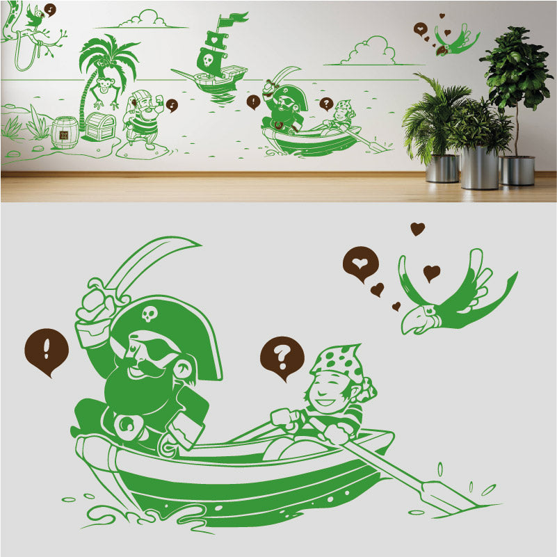 a pirates life complete wall mural