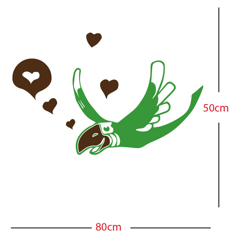 parrot pirate theme wall sticker