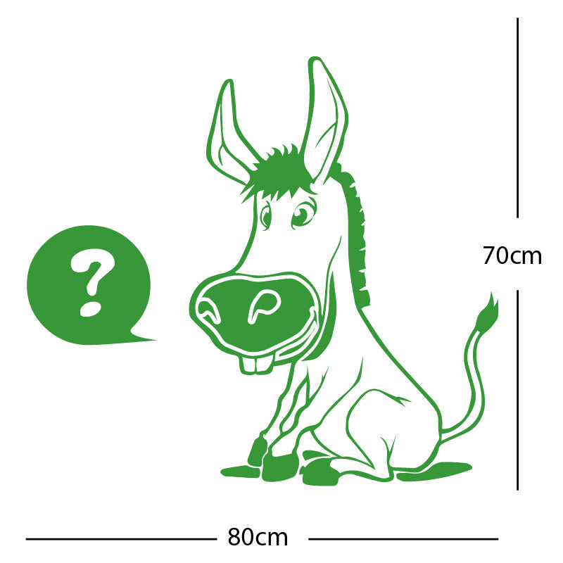 funny donkey wall sticker
