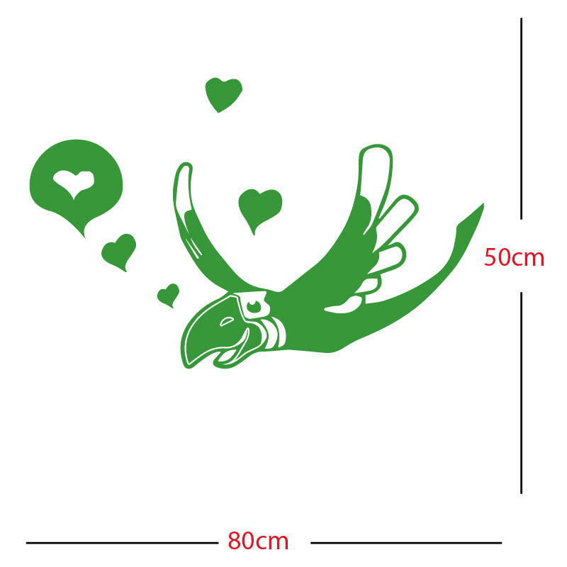 parrot pirate theme wall sticker