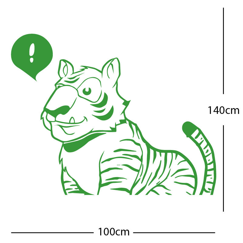 jungle tiger wall sticker