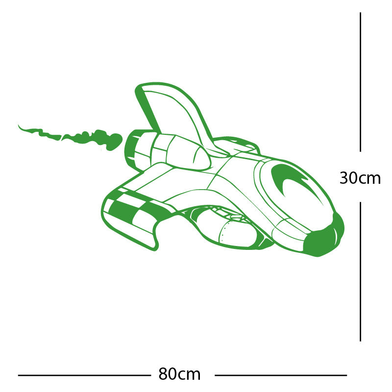 space ship kids space themed rocket wall sticker