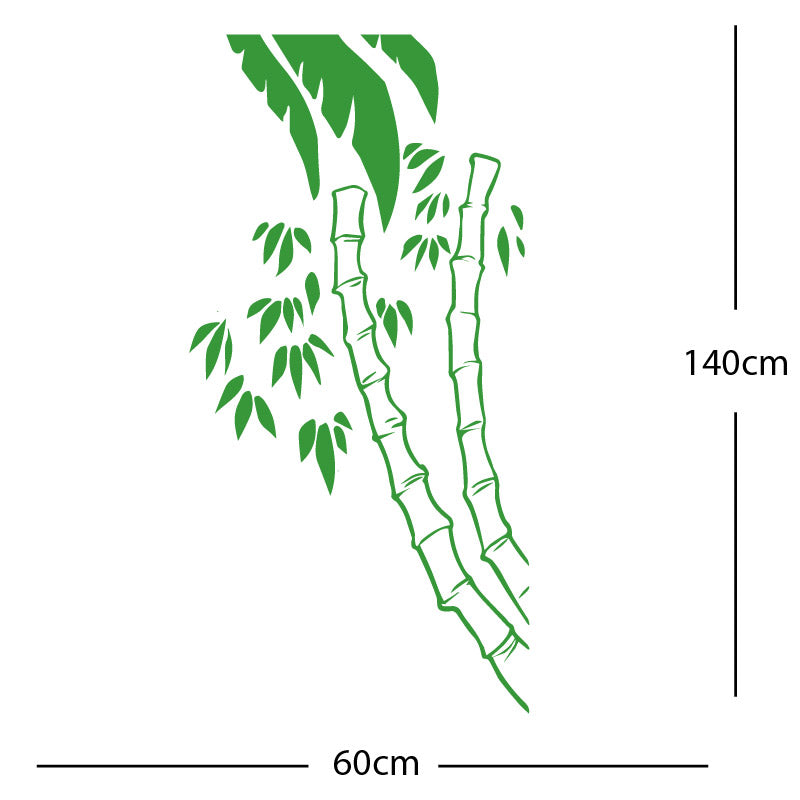 bamboo tree wall sticker