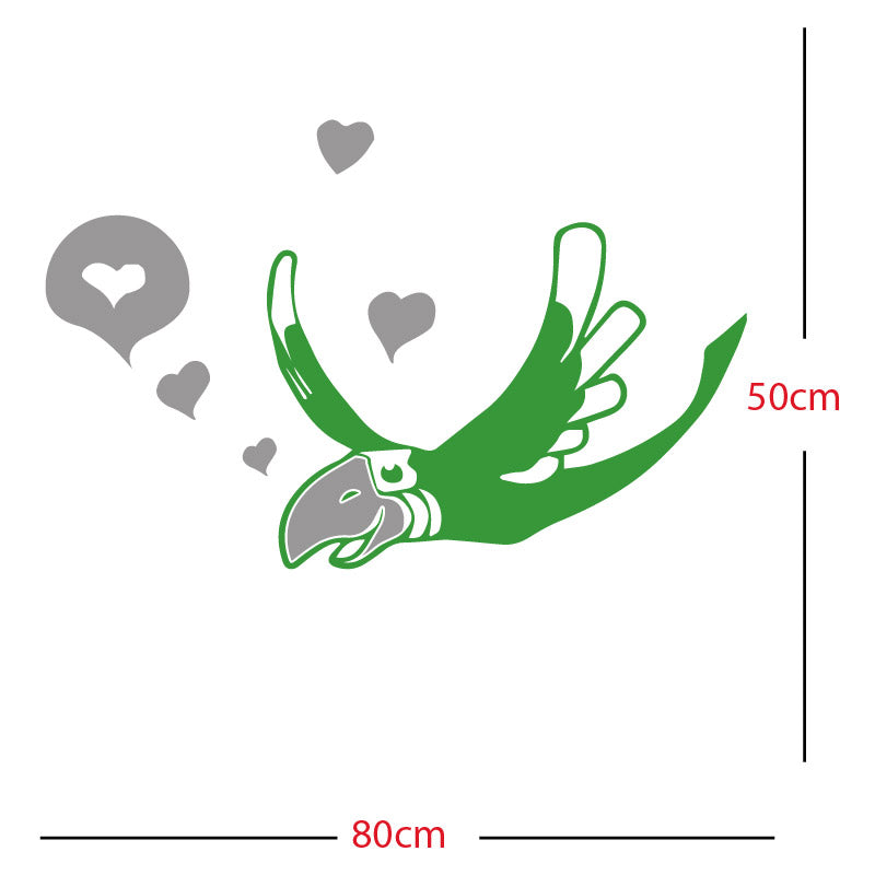 parrot pirate theme wall sticker