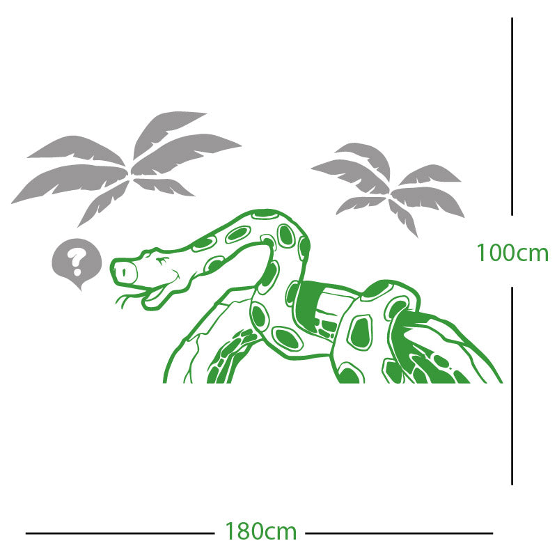 jungle snake wall sticker