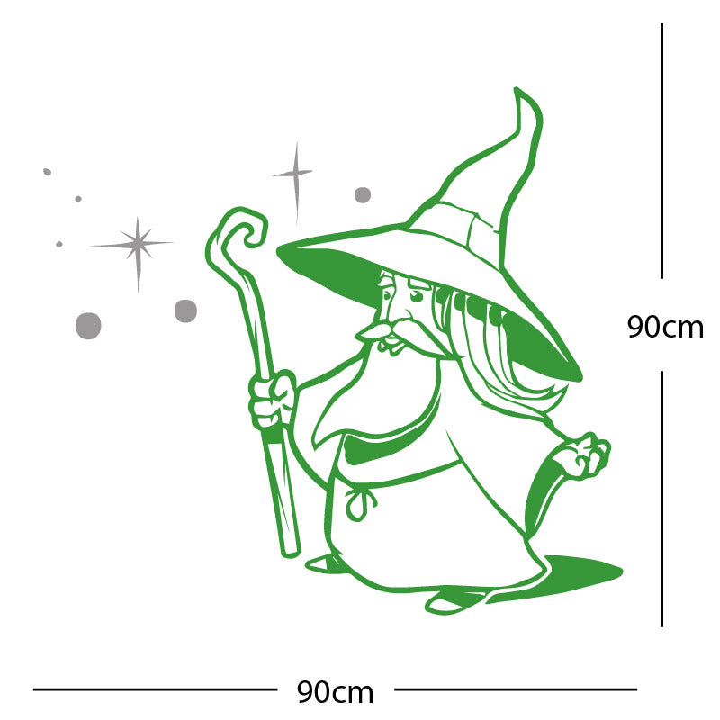 merlin wizard wall sticker