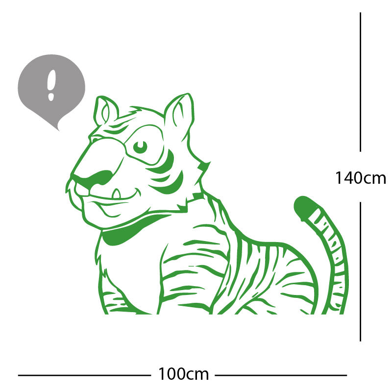 jungle tiger wall sticker