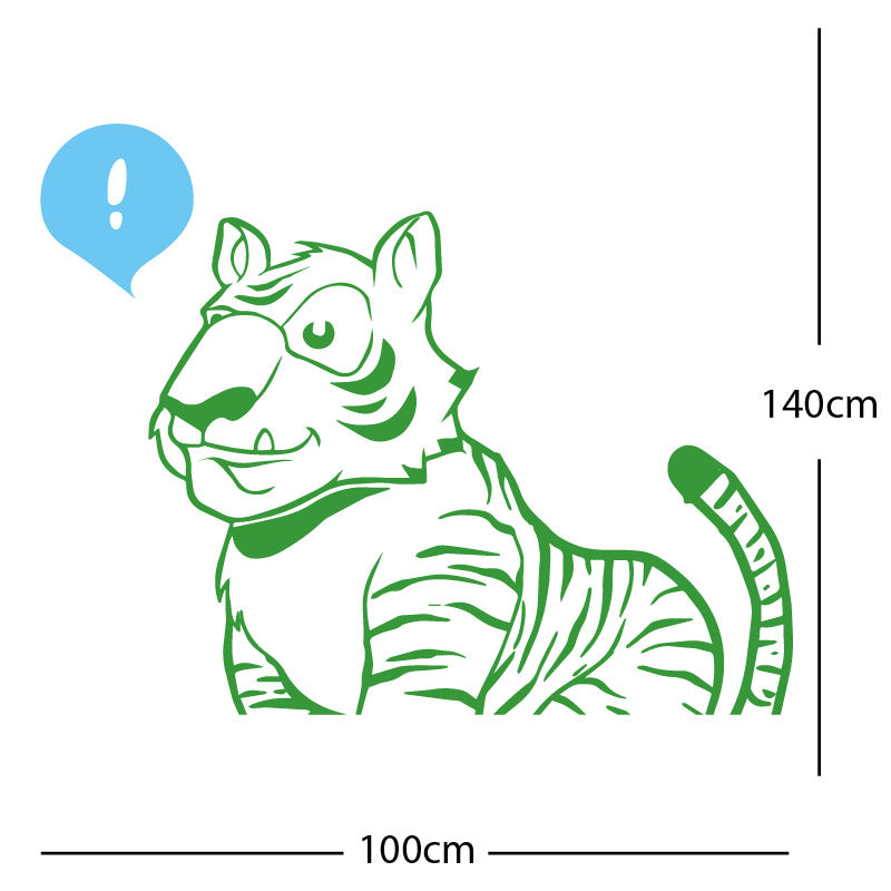 jungle tiger wall sticker