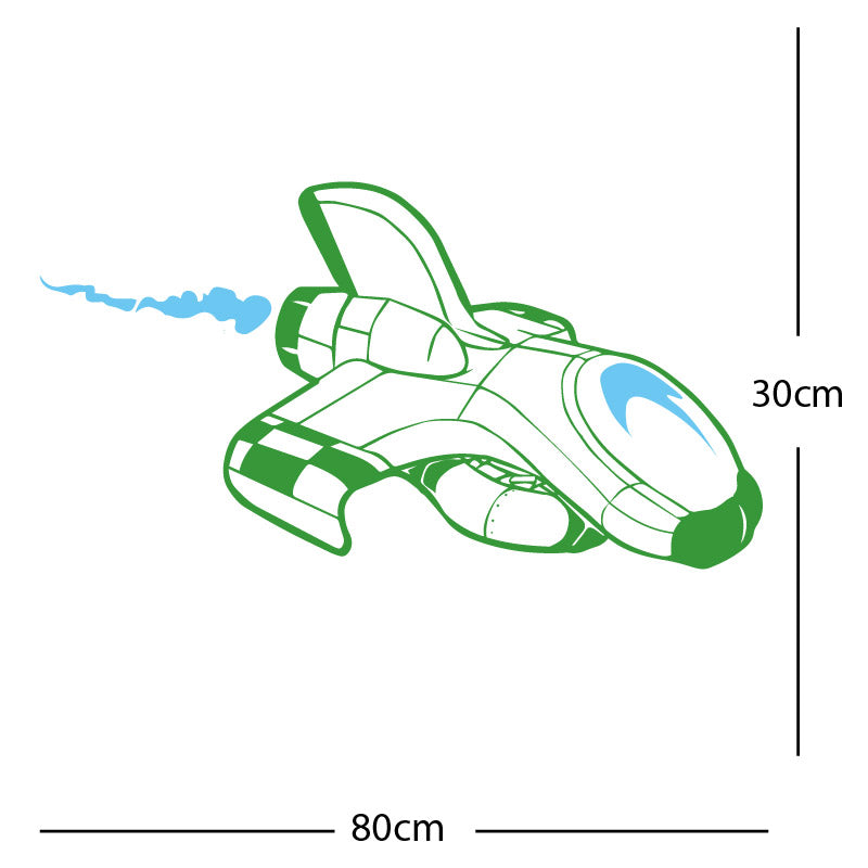 space ship kids space themed rocket wall sticker