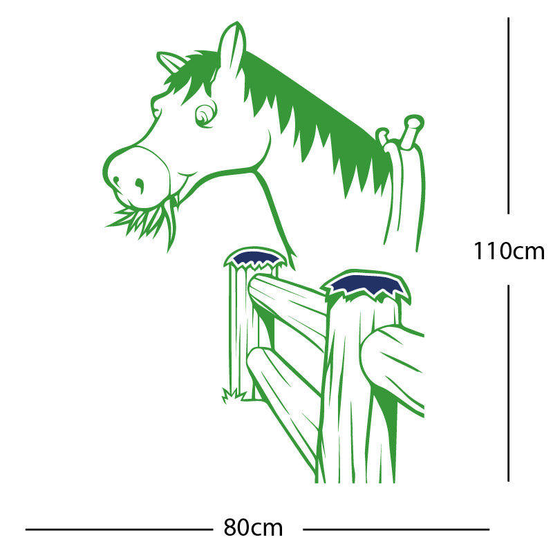 horse and gate wall sticker
