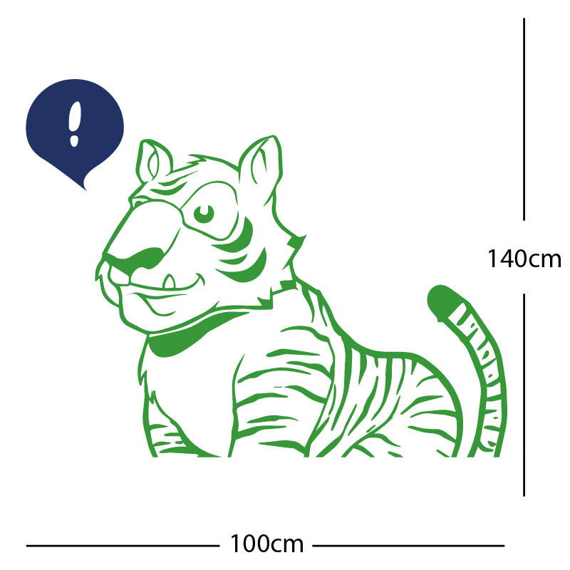 jungle tiger wall sticker