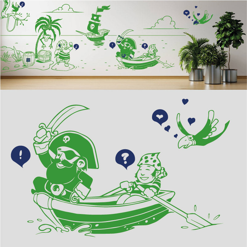 a pirates life complete wall mural