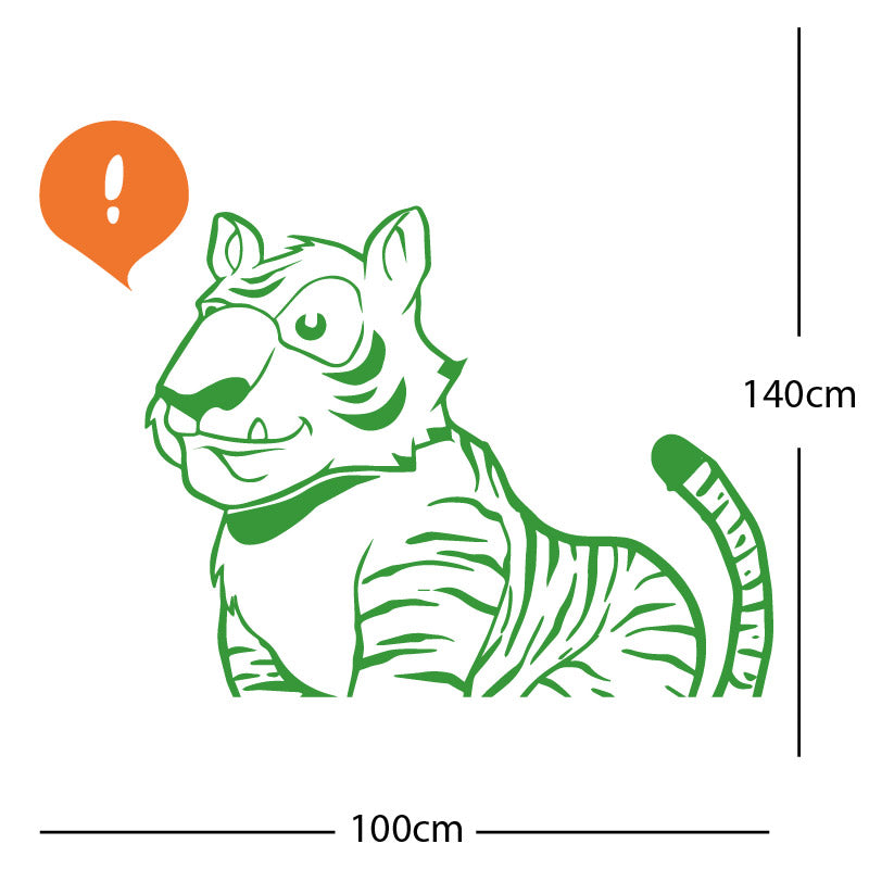 jungle tiger wall sticker