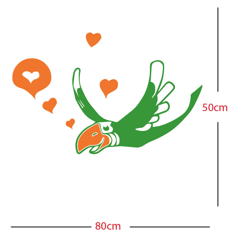parrot pirate theme wall sticker