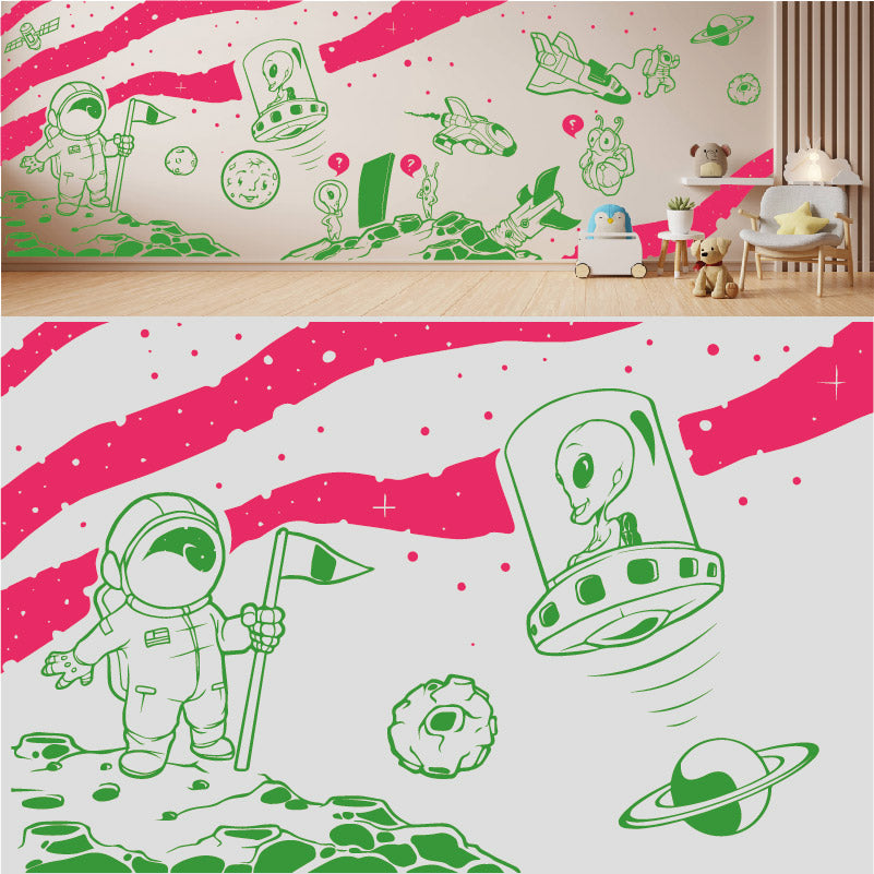 in space complete wall mural wall sticker