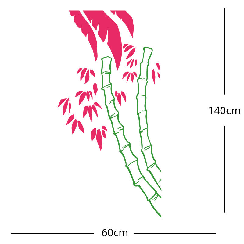 bamboo tree wall sticker