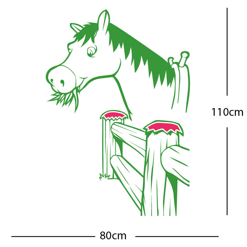 horse and gate wall sticker