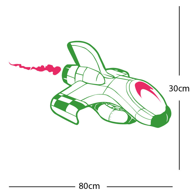 space ship kids space themed rocket wall sticker