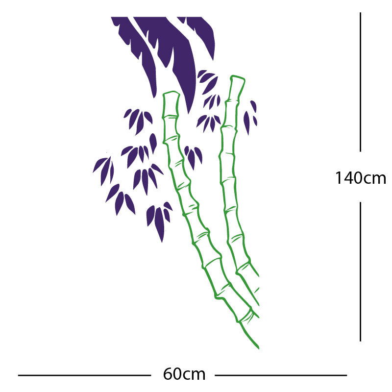 bamboo tree wall sticker