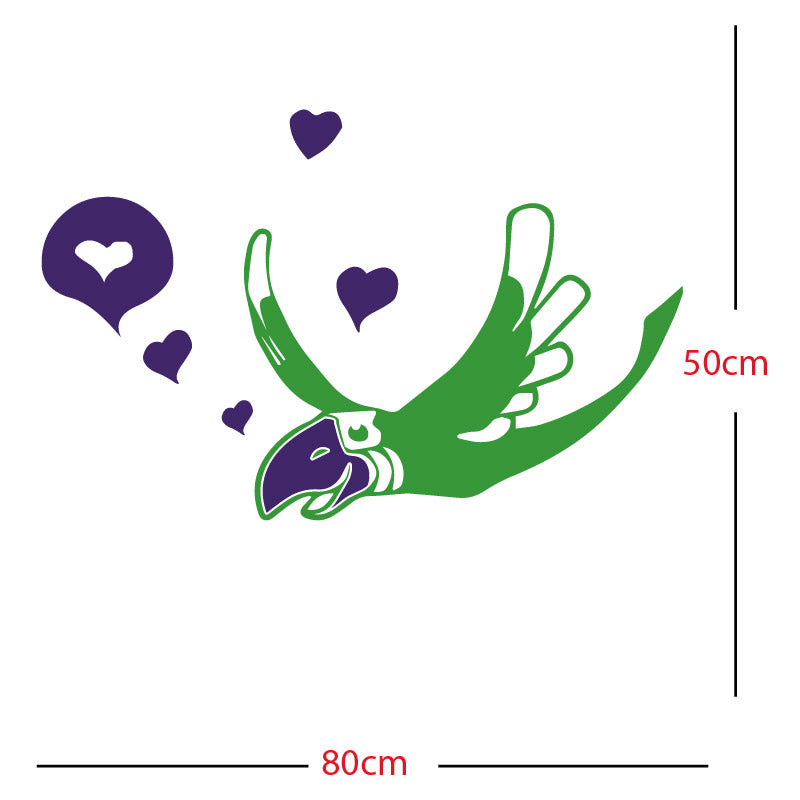 parrot pirate theme wall sticker