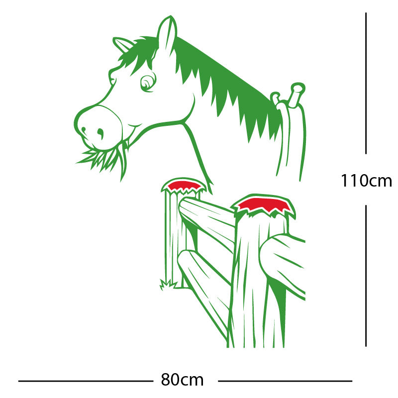 horse and gate wall sticker
