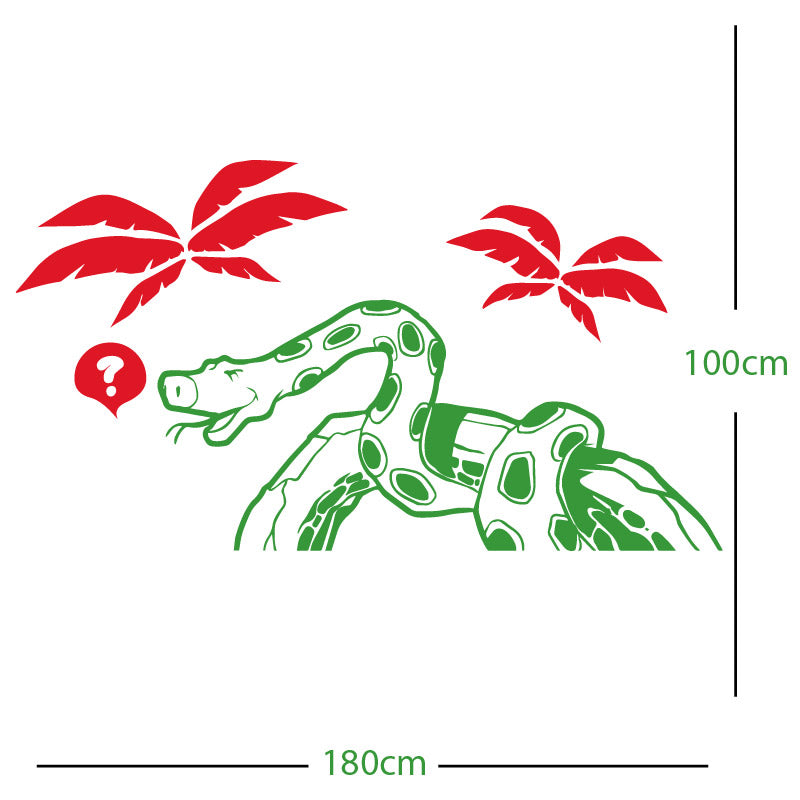 jungle snake wall sticker