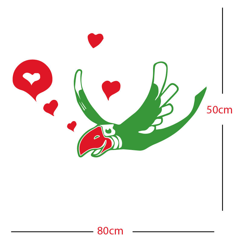 parrot pirate theme wall sticker