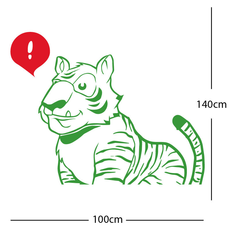 jungle tiger wall sticker