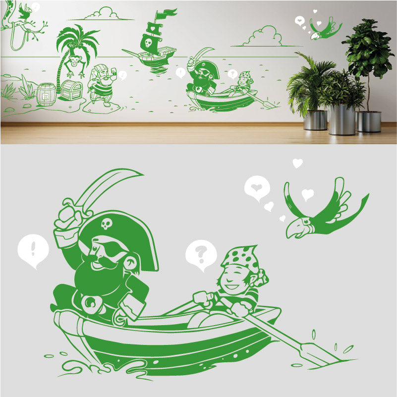 a pirates life complete wall mural